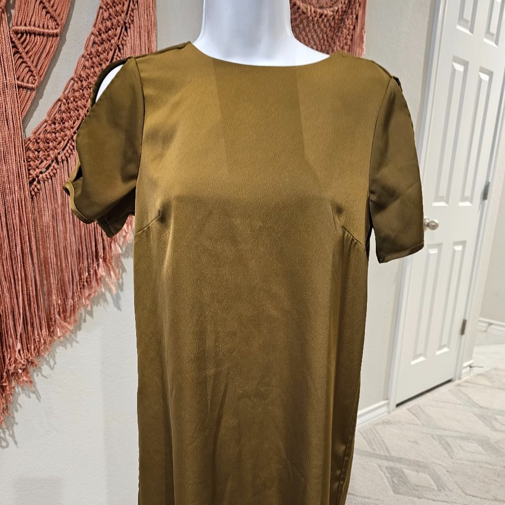 H&M Green Satin Dress